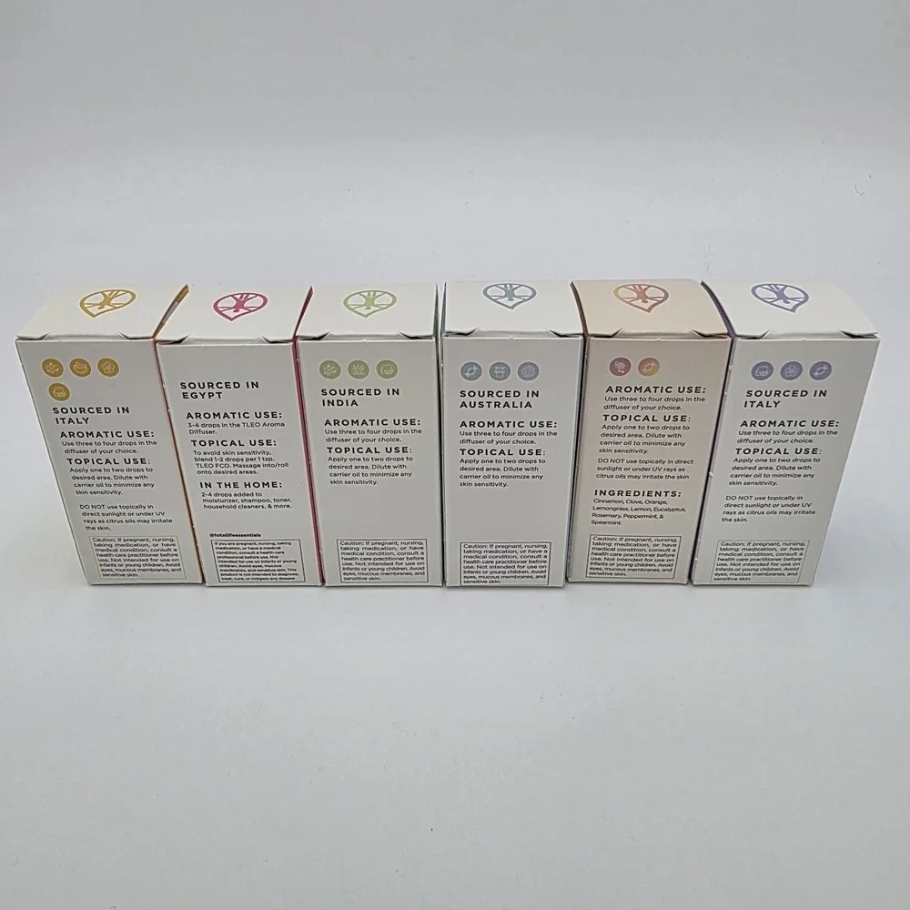 SEALED! Total Life Essentials 100% Pure Essential Oil 6pc Set - Gift/Starter Set